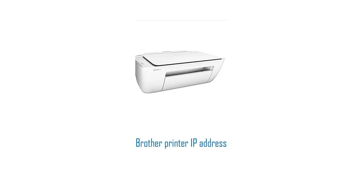 Brother printer IP address