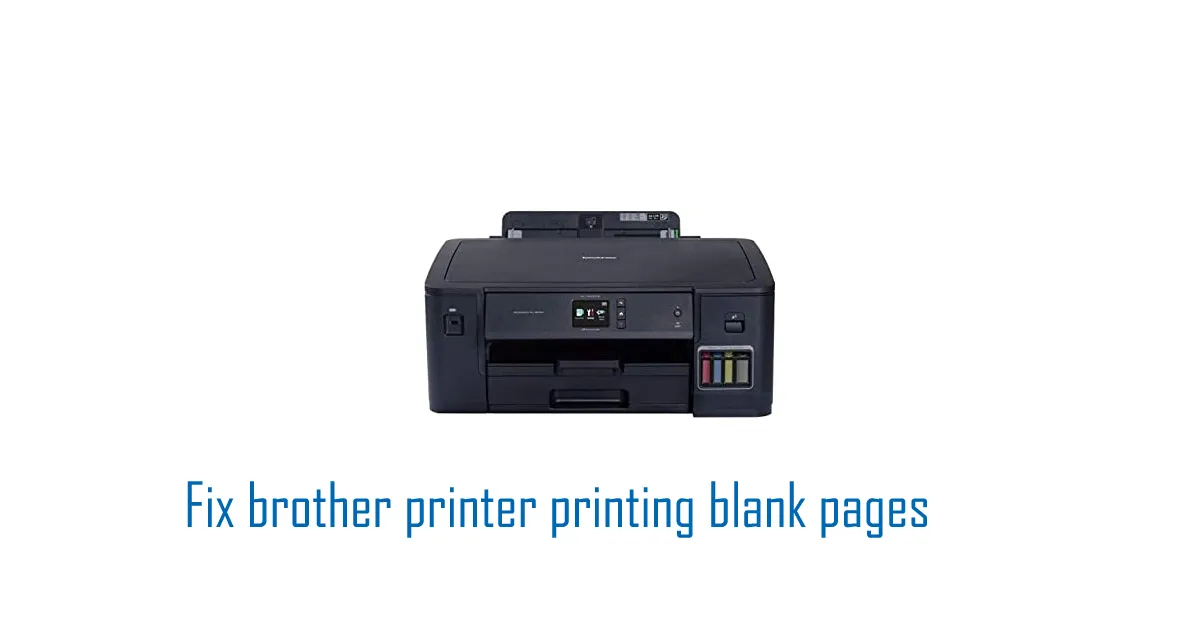 Fix brother printer printing blank pages