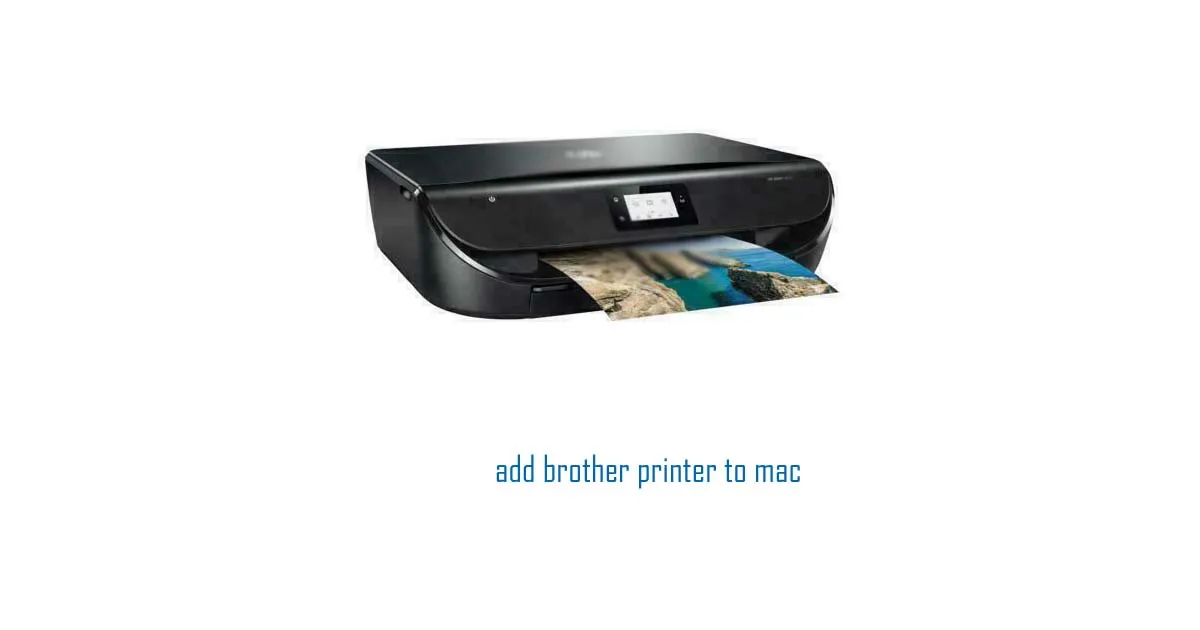 add brother printer to mac