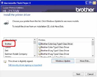 connect brother mfc j680dw printer on windows